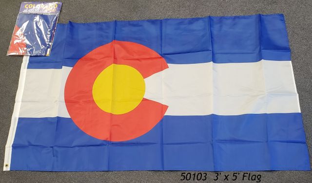 Colorado Souvenir Flag 3' x 5' poly bag header