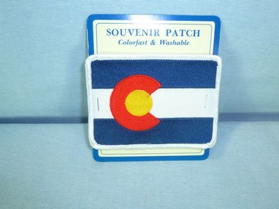 Embroidered patch, Colorado Flag souvenir design