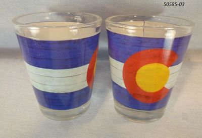 Colorado Flag Planks design souvenir shotglass