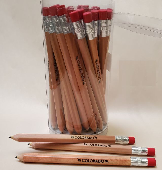 50644 Colorado Moose Design Automatic Wood Pencil.  Order in display units of 48 pc. 